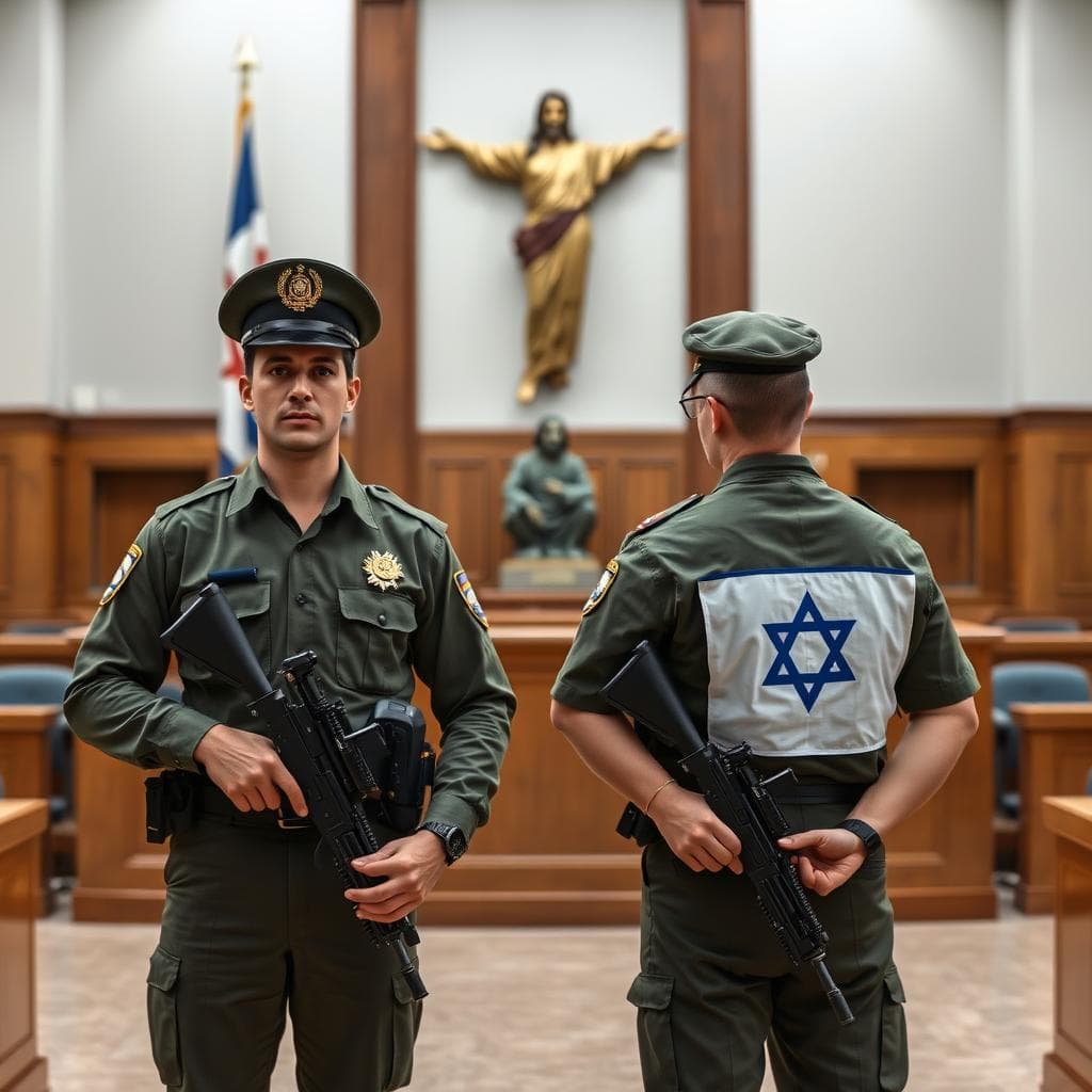 레바논에서 예수상 파괴 사건로 이스라엘 군인들 징역 선고