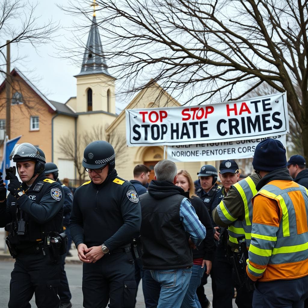 유대인 시설 대상 방화 음모로 수십 명 체포