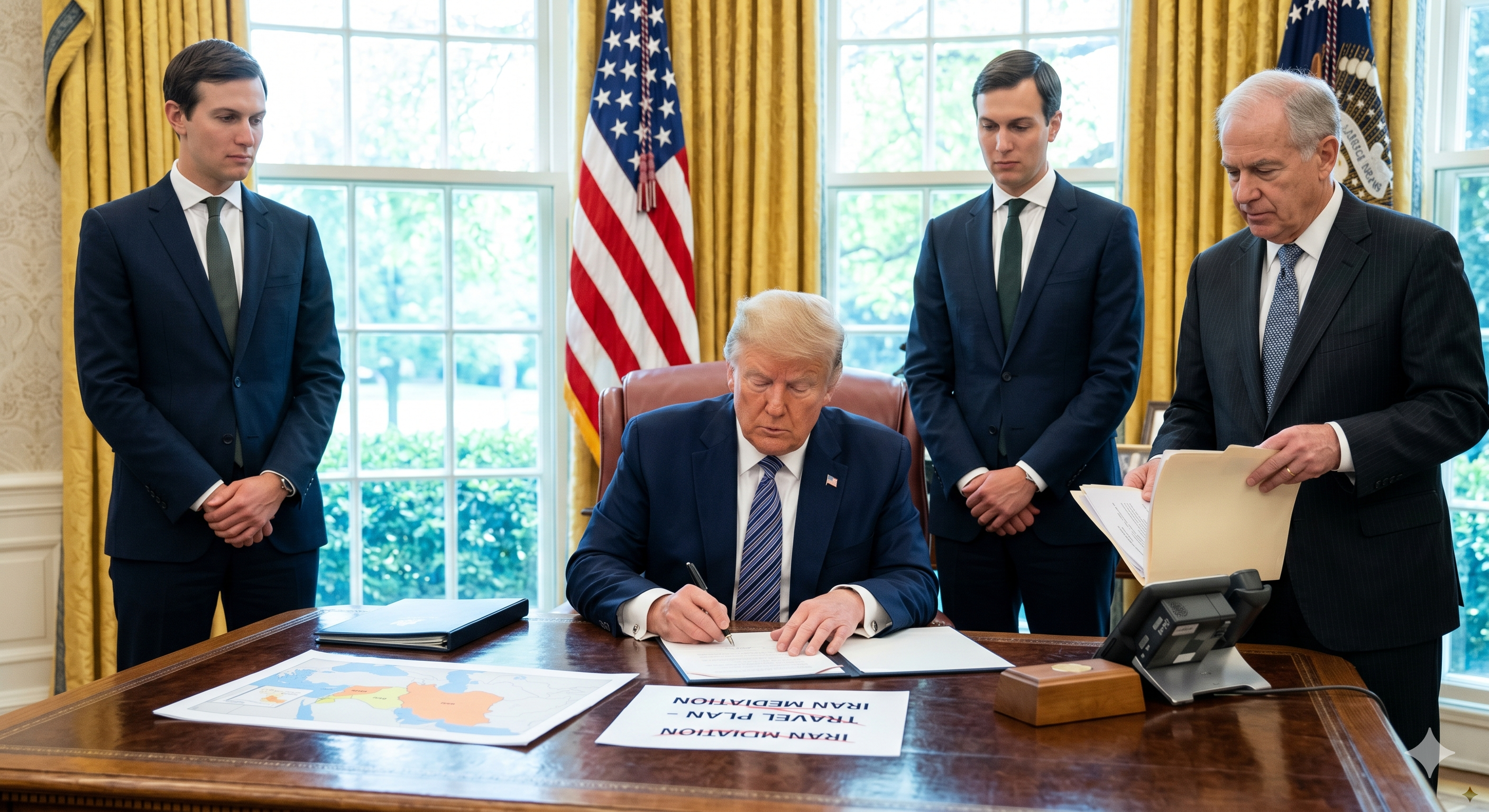 트럼프, 위트코프와 쿠셔너의 파키스탄 평화 회담 출장 취소